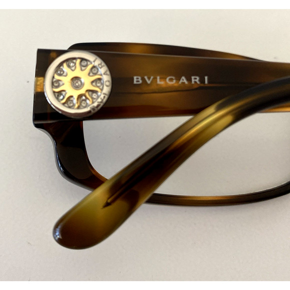 BVLGARI 455B 502 Eyeglasses Rectangular 53 16 135 Tortoise Shell Brown Italy main image 11